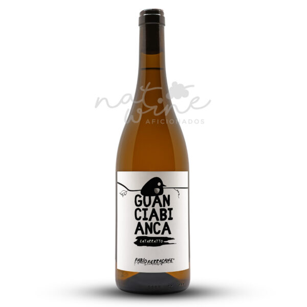 Garrafa de Guanciabianca 2025, vinho branco de Fabio Ferracane, Marsala, Sicília